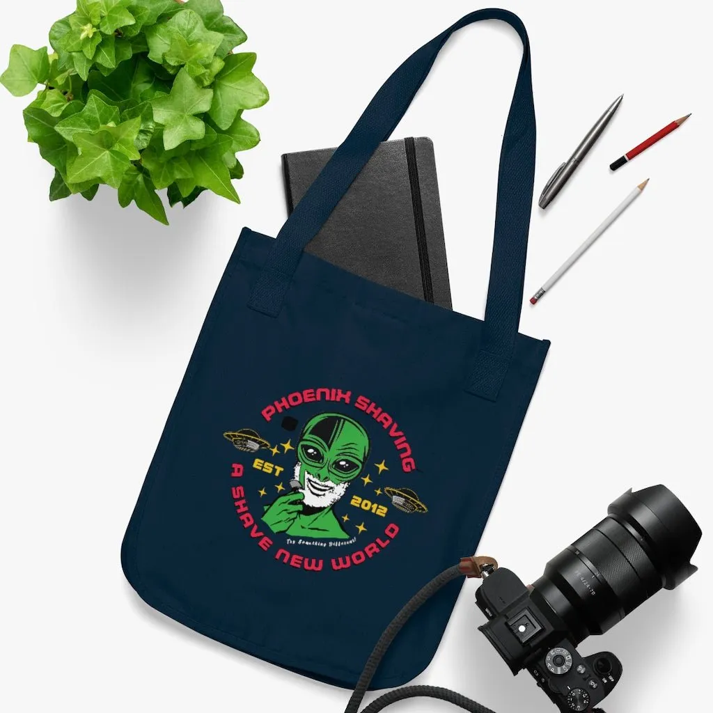 Official Phoenix Shaving Organic Canvas Tote Bag | Shaving Alien | Available in Multiple Colors!