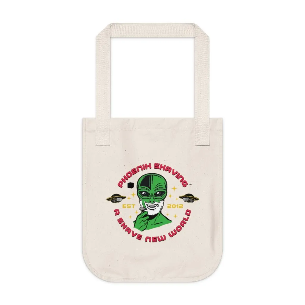 Official Phoenix Shaving Organic Canvas Tote Bag | Shaving Alien | Available in Multiple Colors!