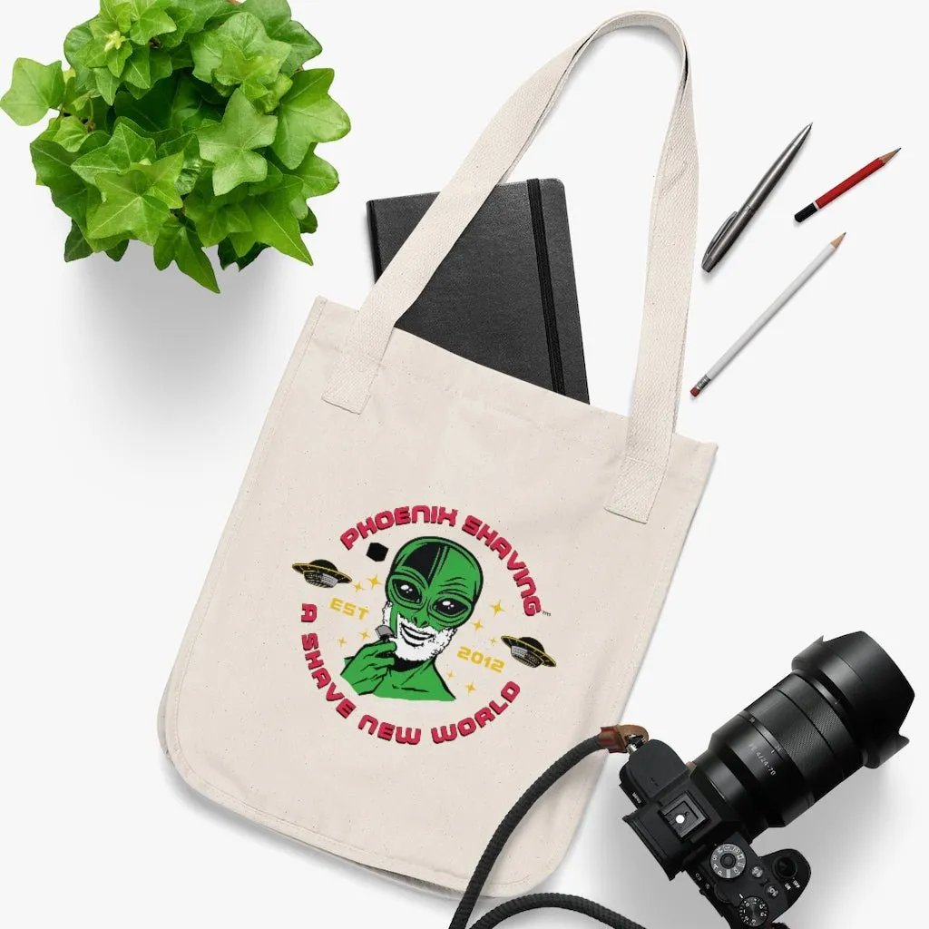 Official Phoenix Shaving Organic Canvas Tote Bag | Shaving Alien | Available in Multiple Colors!