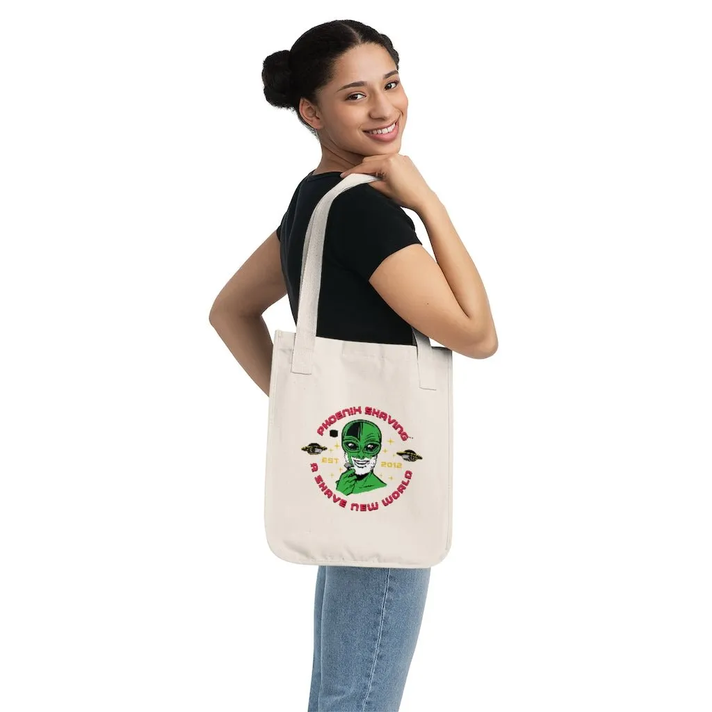 Official Phoenix Shaving Organic Canvas Tote Bag | Shaving Alien | Available in Multiple Colors!