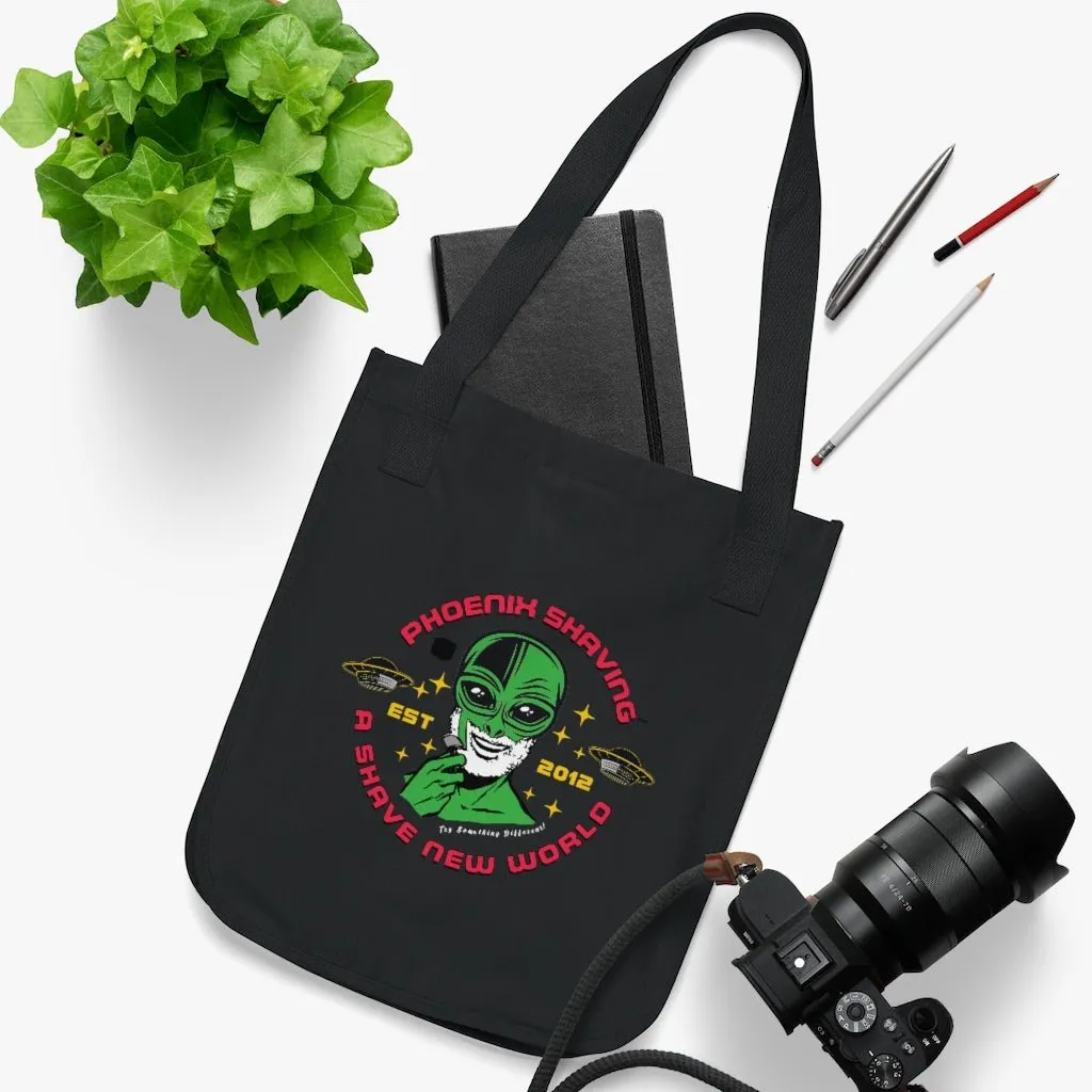 Official Phoenix Shaving Organic Canvas Tote Bag | Shaving Alien | Available in Multiple Colors!