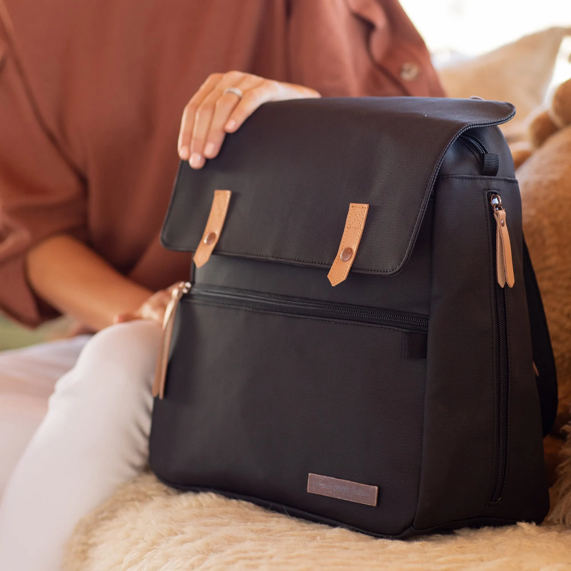 Petunia Pickle Bottom - Pivot Pack - Sand/Black