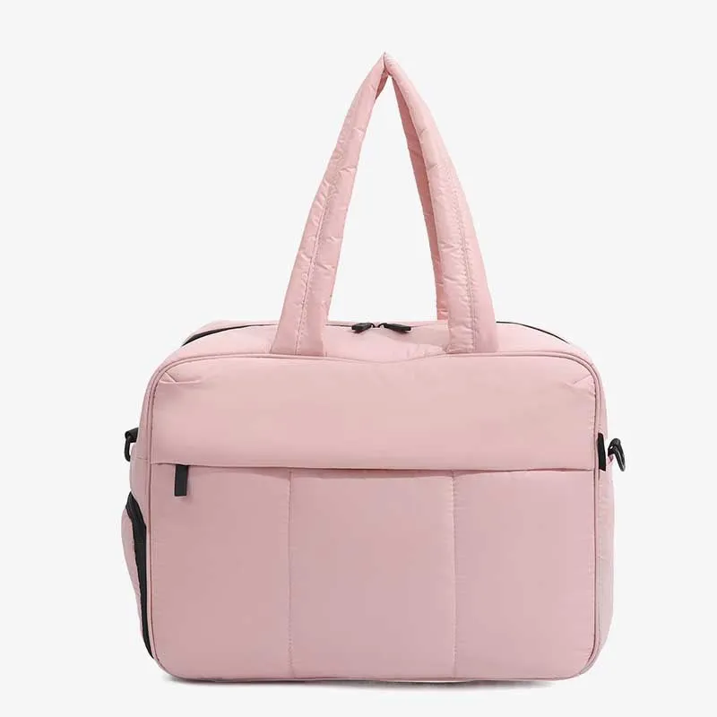 Portable Fitness Tote Light Color Adjustable Wide Strap Crossbody Bag