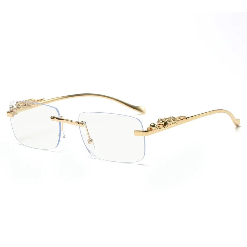 "Mr.Clean" Rimless Square Sunglasses