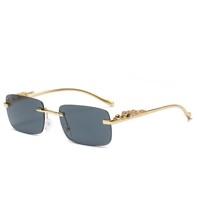 "Mr.Clean" Rimless Square Sunglasses