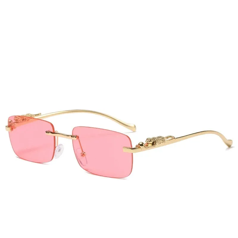 "Mr.Clean" Rimless Square Sunglasses