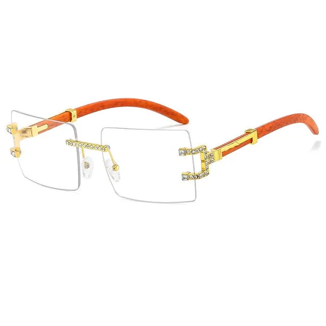 "Solo Dolo" Rimless Square Glasses