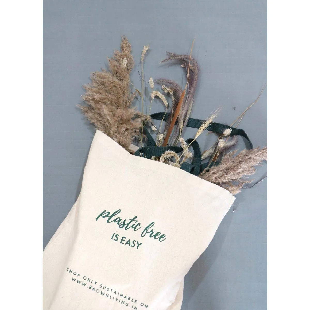 Reusable Cotton Tote Bag - Plastic Free Is Easy - Off White
