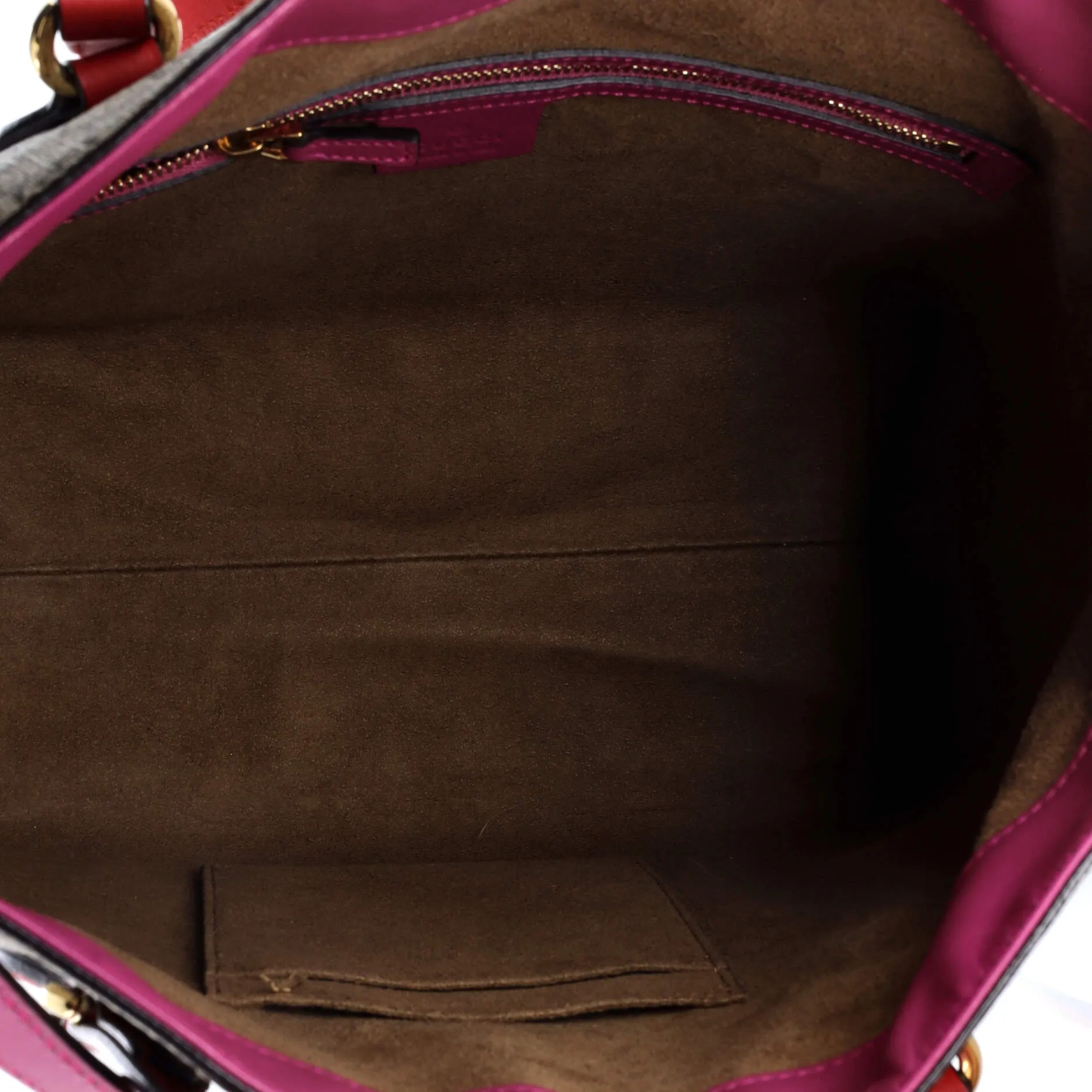 Signature Fold Over Tote GG Coated Canvas Medium