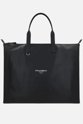 Smooth Leather Shopping Tote