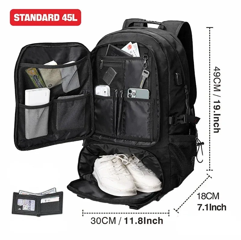 SWISS MILITARY Large Capacity Expandable Travel Backpack with USB