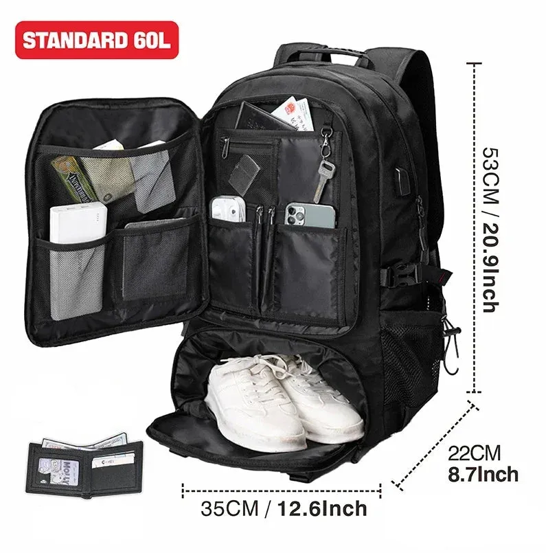 SWISS MILITARY Large Capacity Expandable Travel Backpack with USB