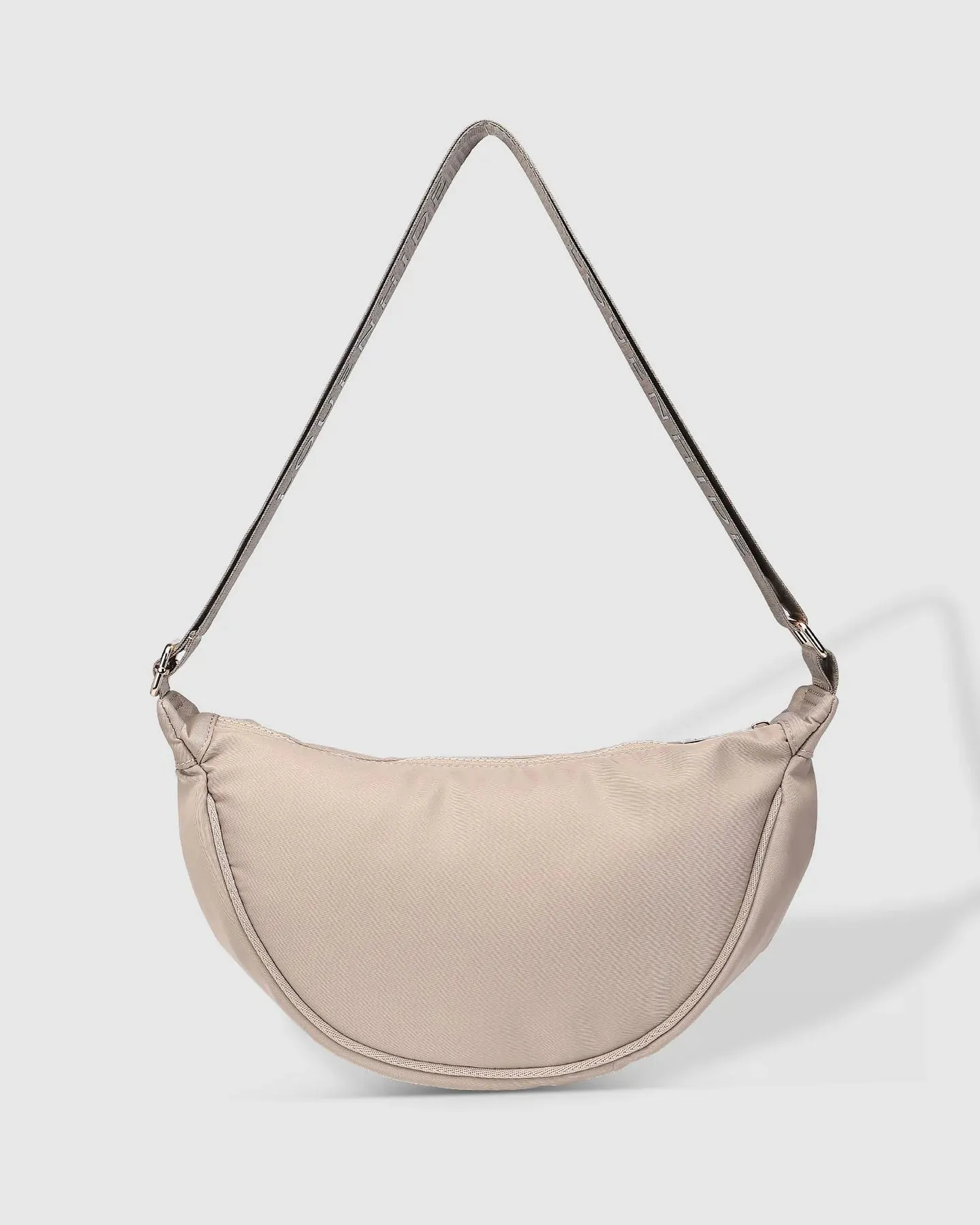 Sylvia Nylon Crossbody Bag - Beige