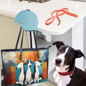 Three Lounging Ladies Edgy Artistic Dog Art Zipper Handbag