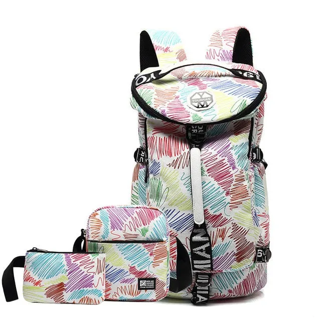 Unisex Polyester Backpack for Fitness, Hiking, Light Adventure, 20-35 L