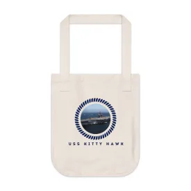 USS Kitty Hawk (CV-63) United States Ships POD Organic Canvas Tote Bag