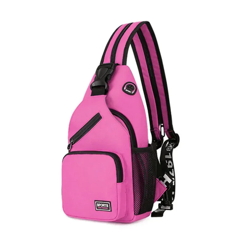 Vibrant Yellow Sporty Crossbody Sling Bag