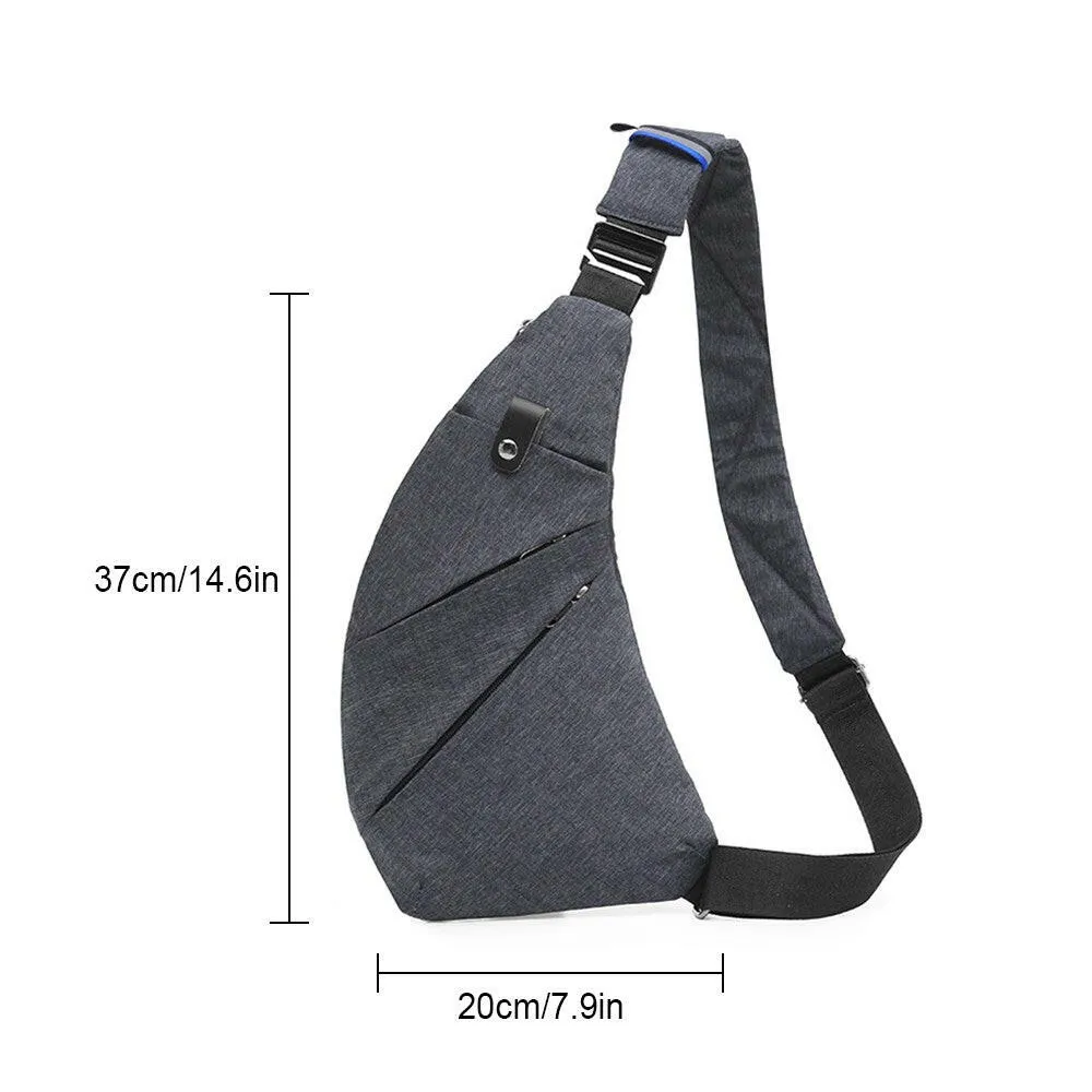 Waterproof Sling Bag Ultra Light Crossbody Pack with Adjustable Shoulder Strap Anti-theft Shoulder Daypack for Outdoor Sports Hiking Cycling Mountaineering Travelling