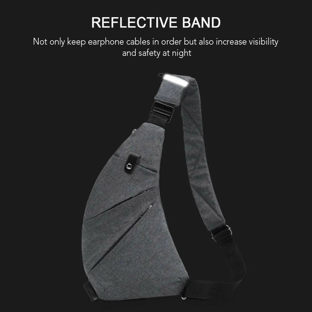 Waterproof Sling Bag Ultra Light Crossbody Pack with Adjustable Shoulder Strap Anti-theft Shoulder Daypack for Outdoor Sports Hiking Cycling Mountaineering Travelling