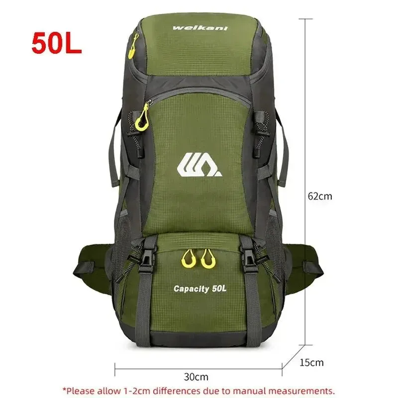 WEIKANI 50L Multi-Purpose Waterproof Backpack