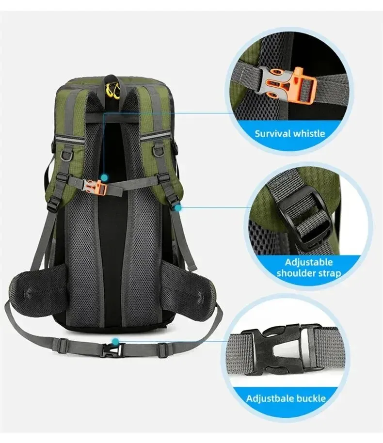WEIKANI 50L Multi-Purpose Waterproof Backpack