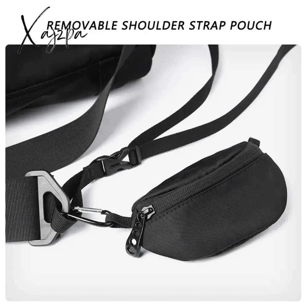 Xajzpa - Japan Korean Style Men's Shoulder Crossbody Bag Waterproof Large Capacity Light weight Sport Casual Travel Messenger Sling Bag
