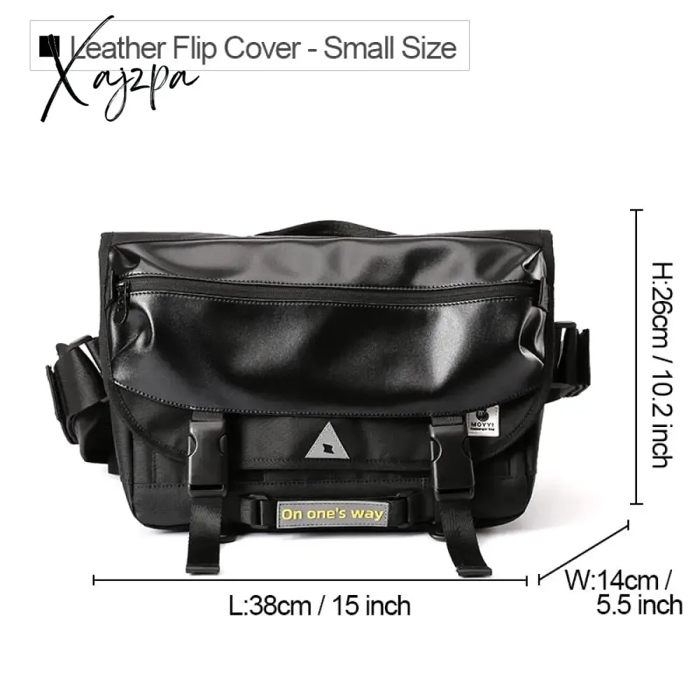 Xajzpa - Men Messenger Bags Waterproof Large Crossbody Shoulder Men's Hip Hop Street Cycling Travel Multilayer  Antitheft Design Bags